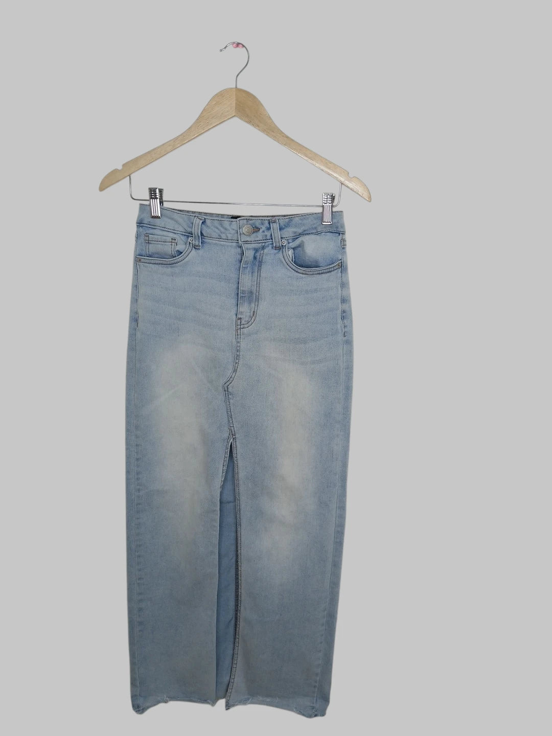 חצאית מקסי ג'ינס  תכלת REFUGE DENIM | מידה S