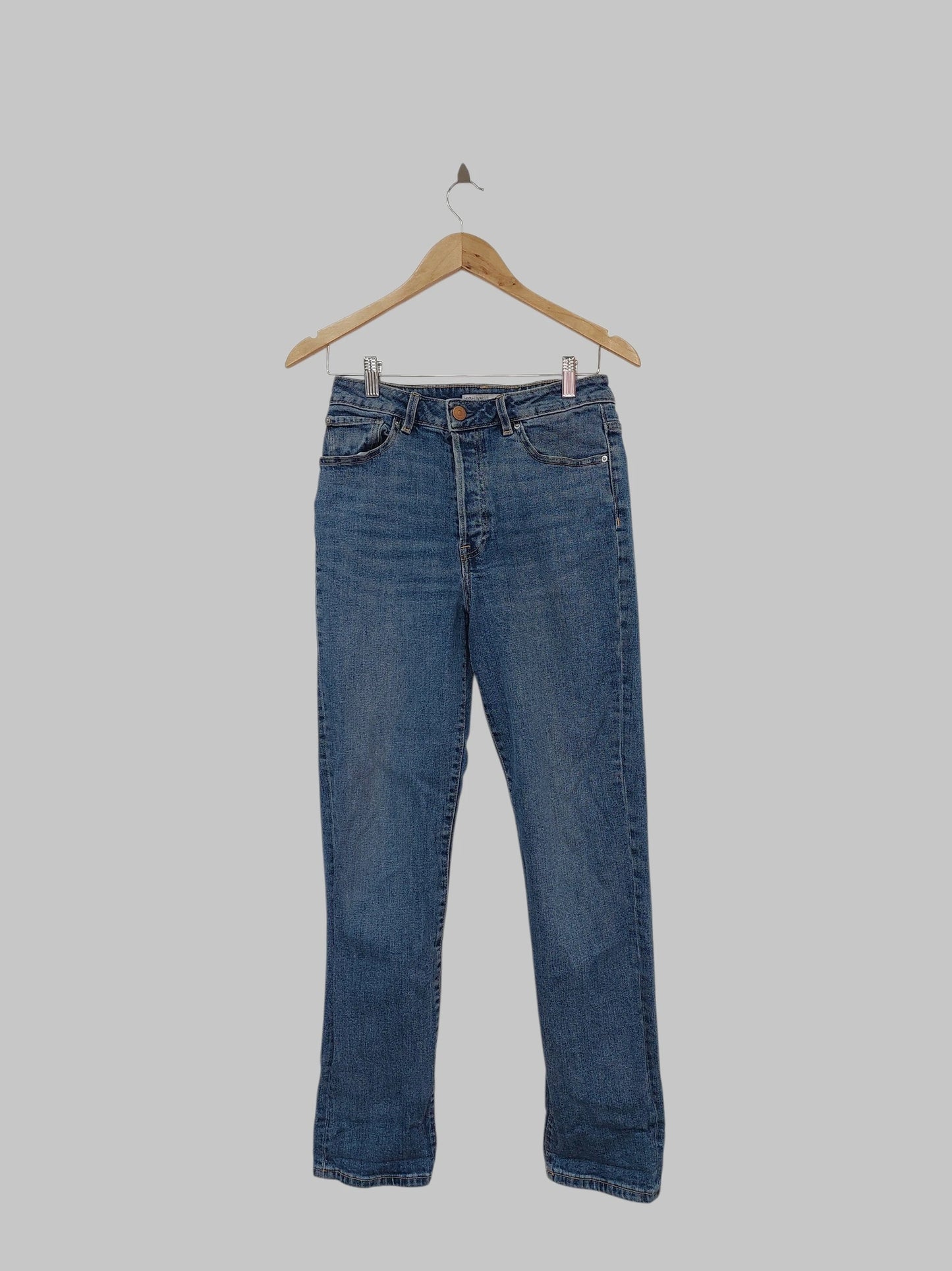 מכנס ג'ינס ארוך כחול HIGH WAIST SLIM | מידה M