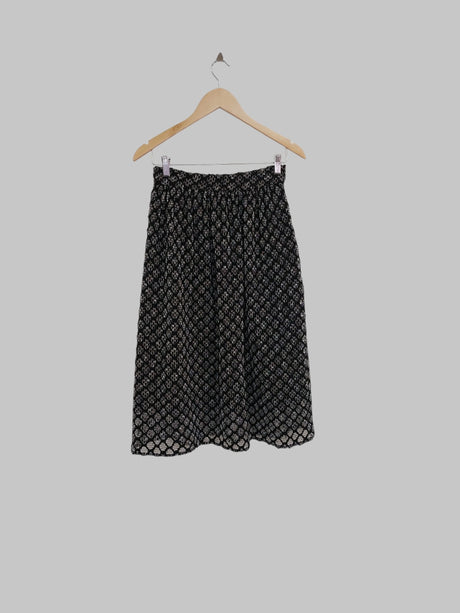 חצאית מידי שחור לבן הדפסים ZARA | מידה XS