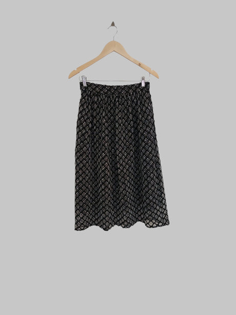 חצאית מידי שחור לבן הדפסים ZARA | מידה XS