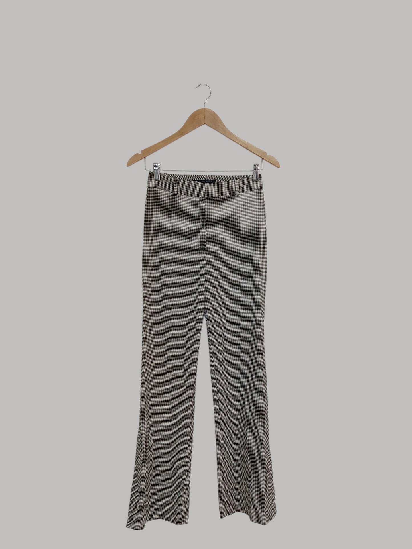 מכנסיים ארוכים משבצות Zara | מידה XS