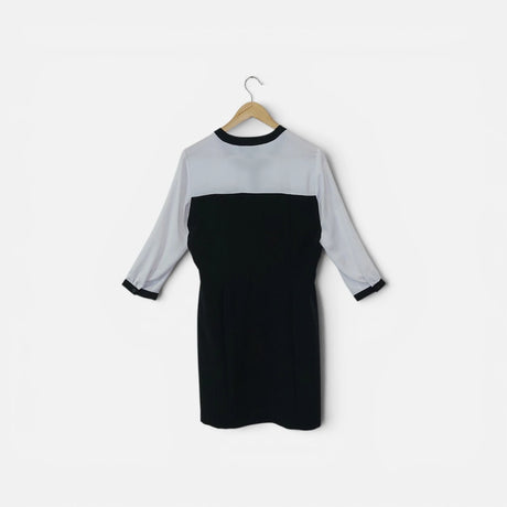 שמלת מידי, צבע שחור ולבן | מידה M