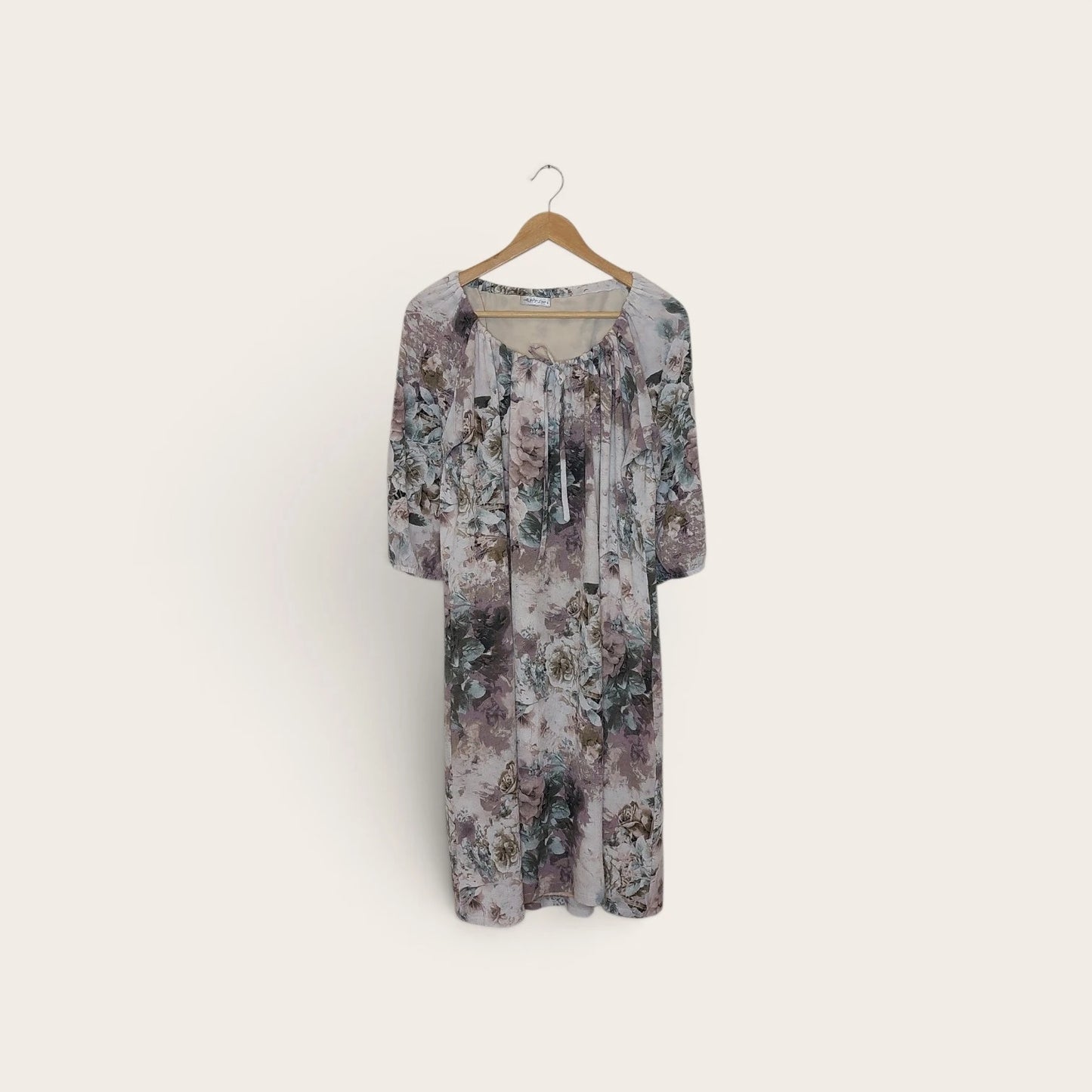 שמלת מידי אפורה | מידה XL