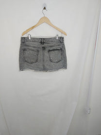 חצאית מיני ג'ינס אפורה ZARA | מידה L