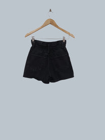מכנס ג'ינס קצר שחור PULL&BEAR | מידה XS