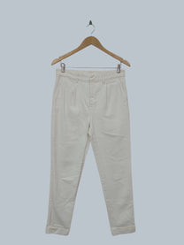 מכנסיים ארוכים לבנים Zara | מידה M