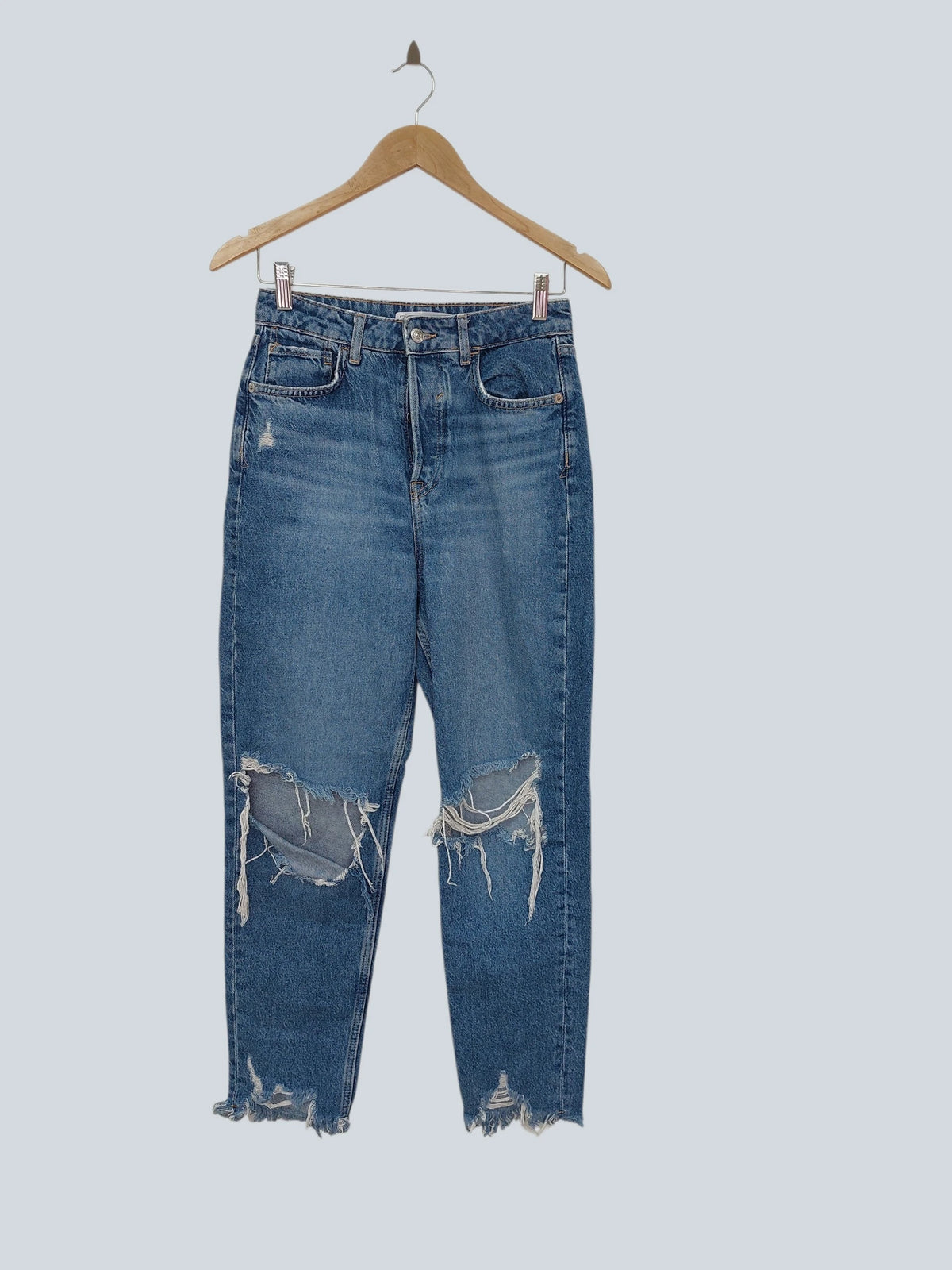 מכנס ג'ינס כחול Zara | מידה S