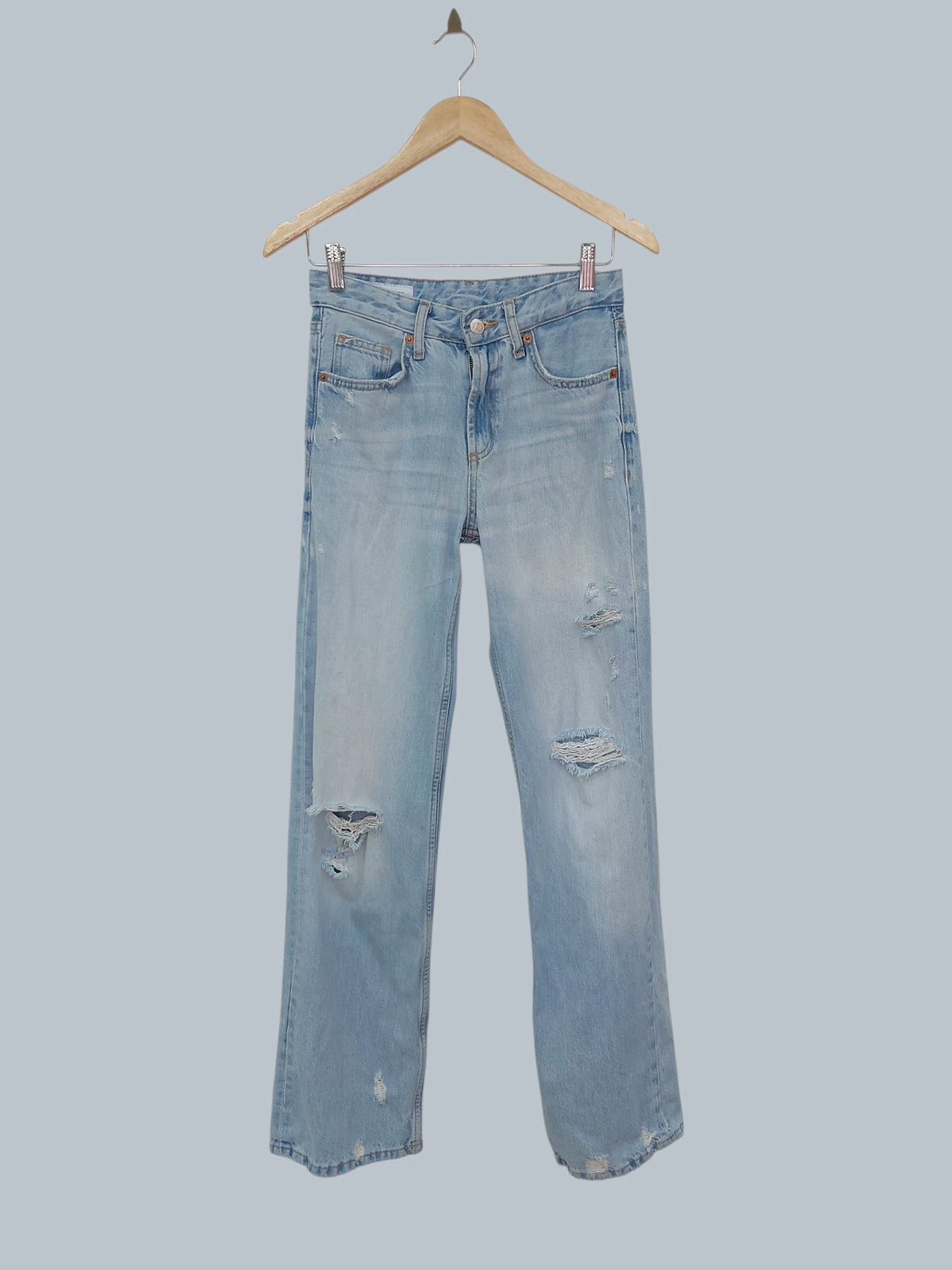 ג'ינס תכלת ZARA | מידה XS
