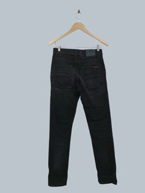 מכנס ג'ינס ארוך שחור hudie jeans co צידה 32 | מידה XS