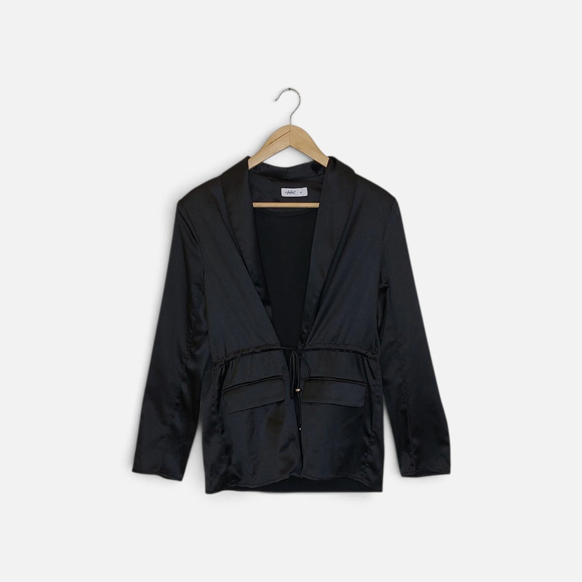 ג'קט שחור סאטן CASTRO | מידה 38
