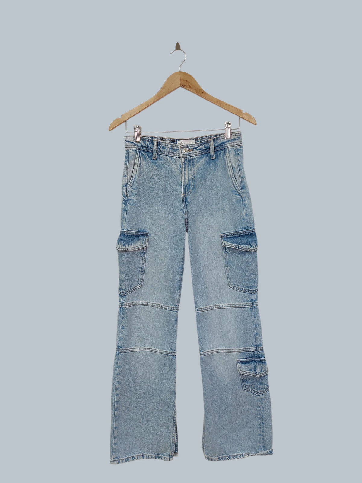 ג'ינס תכלת ZARA | מידה XS