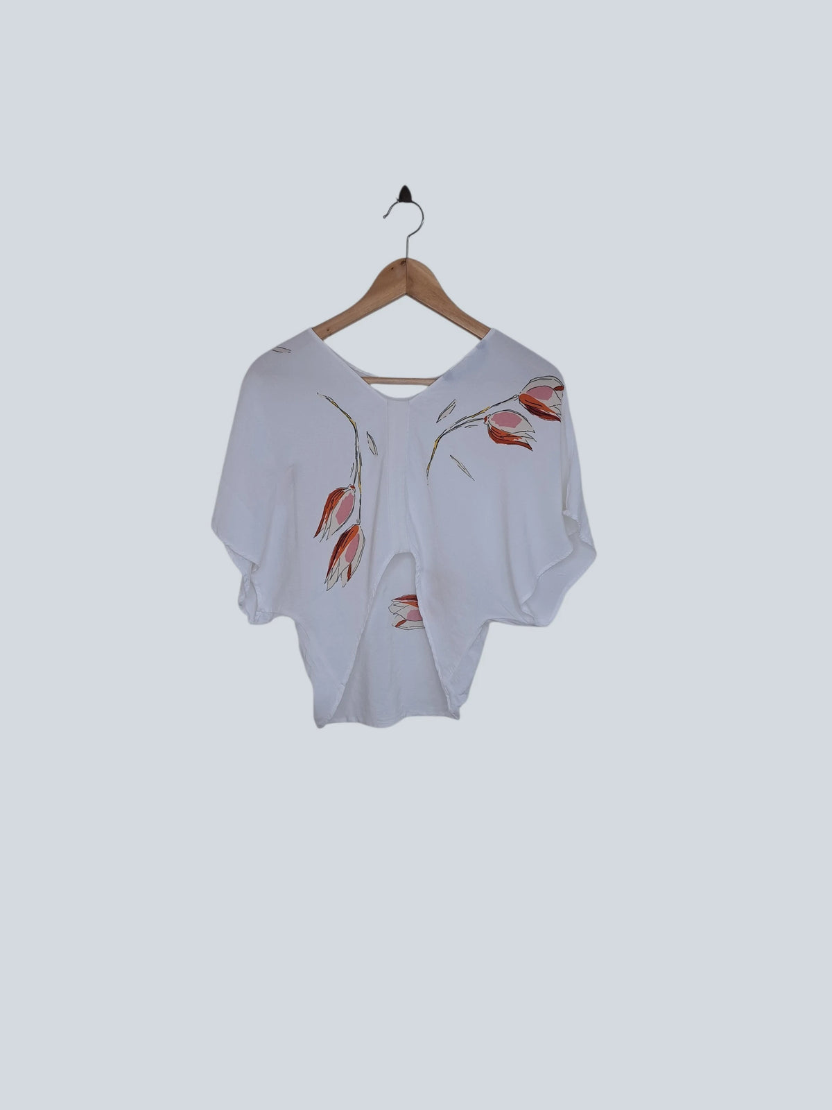 חולצה הדפס של פרח ZARA | מידה M