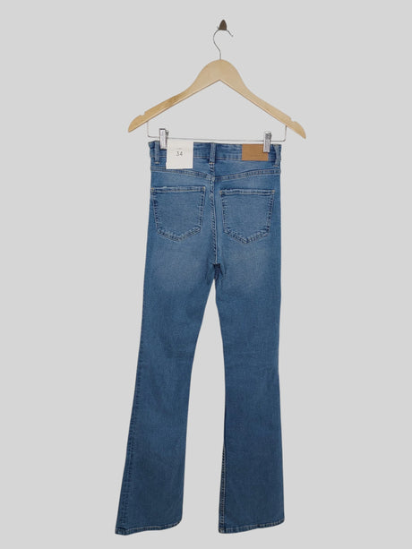 מכנס ג'ינס כחול BERSHKA | מידה XS