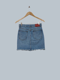 חצאית מיני ג'ינס כחולה ZARA | מידה XS