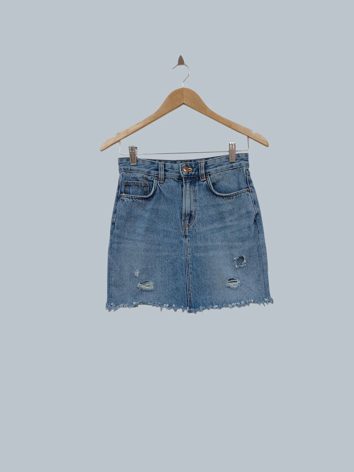 חצאית מיני ג'ינס כחולה ZARA | מידה XS