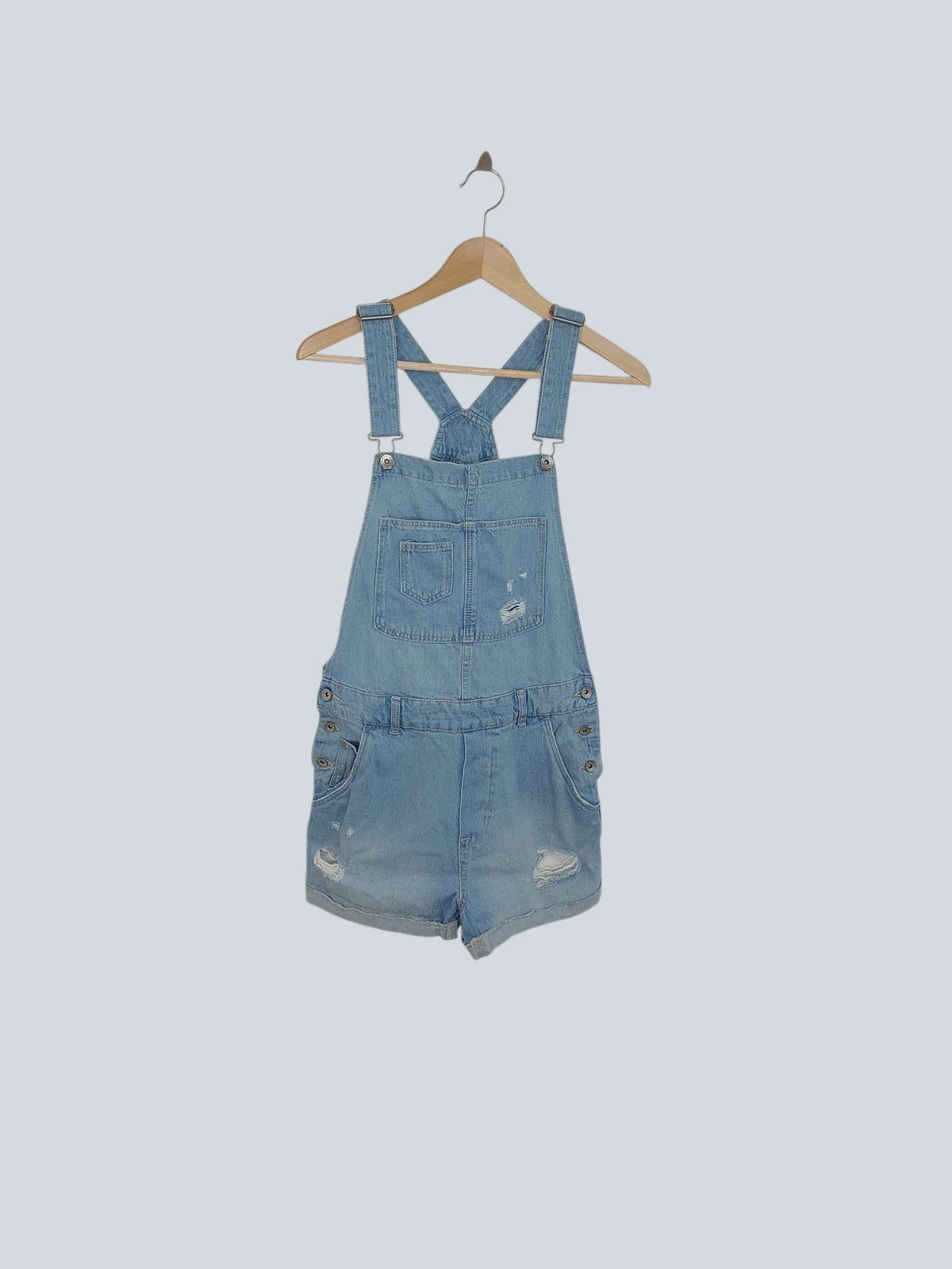 אוברול ג'ינס קצר תכלת DENIM | מידה M