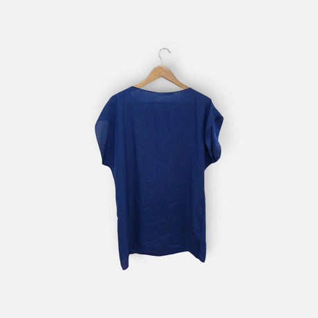 שמלת מידי כחולה פרחונית | מידה L